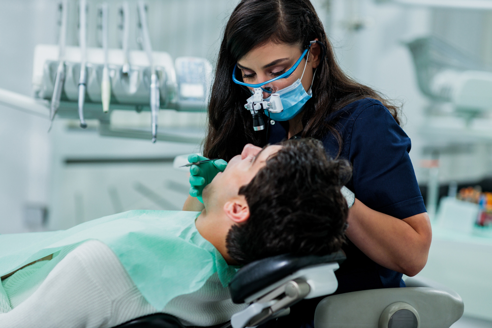 Dental Surgeon at Work